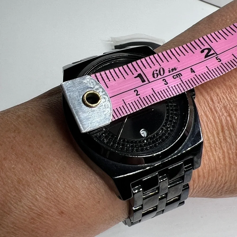 Nixon Own It The Monopoly 100mm Stainless Steel Large Black on Black Watch